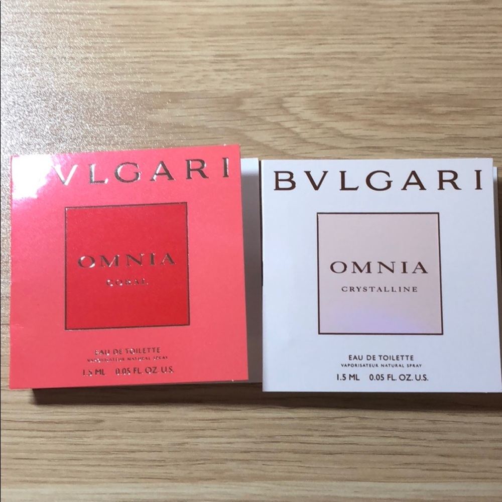 Bvlgari perfume sample X 2